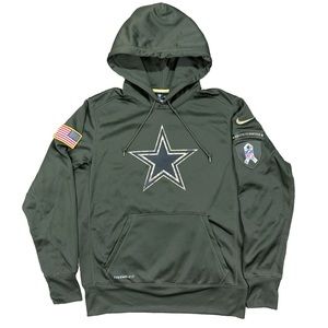 Nike Therma Fit NFL Dallas Cowboys Salute To Service Hoodie Size Men's Medium M
